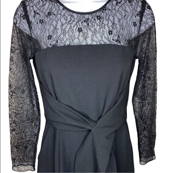 Zara Basic Black Lace Jumpsuit small - Picture 3 of 7